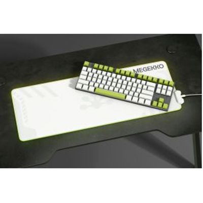 Megekko RGB Gaming Muismat Heavy Duty White XXL 800 x 300 mm