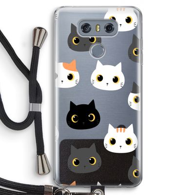 Katten: LG G6 Transparant Hoesje met koord