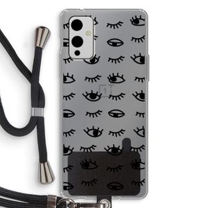 Eye pattern #2: OnePlus 9 Transparant Hoesje met koord