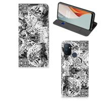 Mobiel BookCase OnePlus Nord N100 Skulls Angel Mobiel BookCase OnePlus Nord N100 Skulls Angel