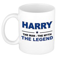 Harry The man, The myth the legend cadeau koffie mok / thee beker 300 ml - thumbnail