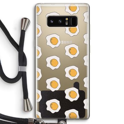 Bacon to my eggs #1: Samsung Galaxy Note 8 Transparant Hoesje met koord