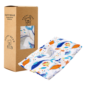 Hydrofiele swaddle doek - Zeedieren