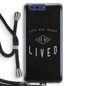 To be lived: Honor 9 Transparant Hoesje met koord