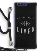 To be lived: Honor 9 Transparant Hoesje met koord