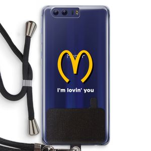 I'm lovin' you: Honor 9 Transparant Hoesje met koord