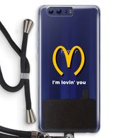 I'm lovin' you: Honor 9 Transparant Hoesje met koord