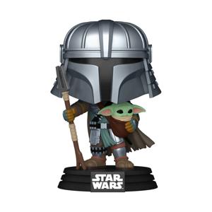 Funko Pop! figuur Star Wars Mandalorian met Grogu