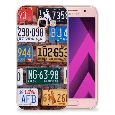 Samsung Galaxy A3 2017 | Siliconen hoesje | met foto Kentekenplaten