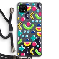 8-bit N°1: Samsung Galaxy A22 5G Transparant Hoesje met koord