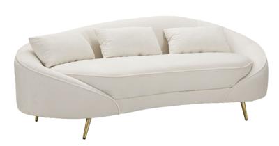 BANK 3 ZITS OSLO MET KUSSENS CRÈME CM 185X84X68
