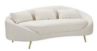 BANK 3 ZITS OSLO MET KUSSENS CRÈME CM 185X84X68