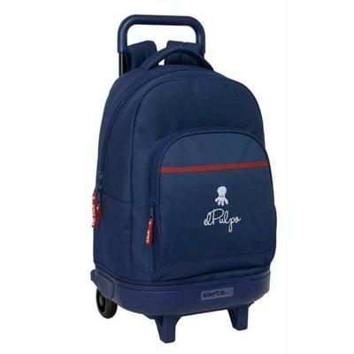 Schoolrugzak met Wielen El Pulpo Marineblauw 33 x 45 x 22 cm