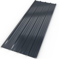 Metalen profielplaten voor dak of wandmontage grijs , set 12 stuks - thumbnail