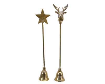Kaarsendover alu l5.5b26h4.5 cm kerst - Decoris