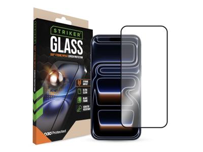Striker Striker D3O Xtreme Impact Glass Screen Protector - Black Frame - Apple iPhone 16 Pro Max/17 Pro Max
