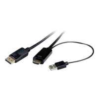 ROLINE 11.04.5991 video kabel adapter 1 m HDMI + USB DisplayPort Zwart - thumbnail