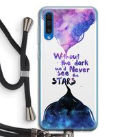 Stars quote: Samsung Galaxy A50 Transparant Hoesje met koord