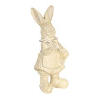 Clayre & Eef Zilvere Decoratie konijn 6*6*13 cm 6PR3097W - thumbnail