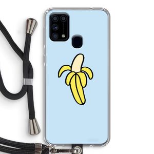 Banana: Samsung Galaxy M31 Transparant Hoesje met koord