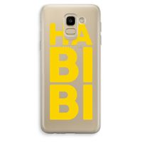 Habibi Blue: Samsung Galaxy J6 (2018) Transparant Hoesje