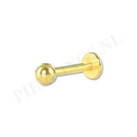 Labret 1.6 mm goudkleurig 6 mm