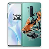 Smartphone hoesje OnePlus 8 Pro Watercolor Tiger