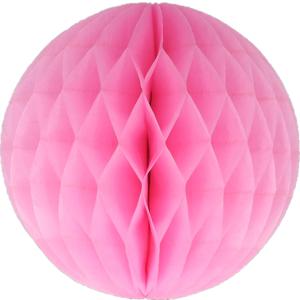 Papieren kerstballen - roze - 10 cm - kerstversiering