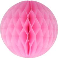 Papieren kerstballen - roze - 10 cm - kerstversiering