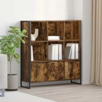 Boekenkast 2 pcs Rook Eik 99,5 x 30 x 108,5 cm Bewerkt hout