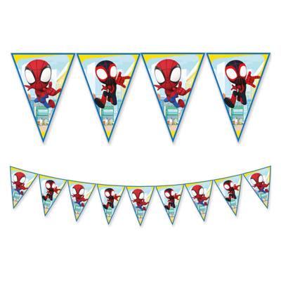 Globos Papieren vlaggenlijn fsc spidey, 3mtr.