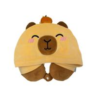 Hoodeazzz Duke de Capybara Memory Foam Reiskussen Capuchon