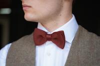 Luxe Vlinderdas | Roestbruin | Gebreid | Elegante Vlinderdas Voor Mannen | Peaky Blinders