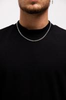 Qream Cuban Ketting Heren Zilver - Maat 50cm - Kleur: Zilver | Soccerfanshop