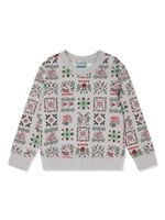 Kenzo Kids sweat à motif monogrammé - Gris