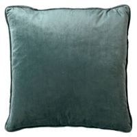 Dutch Decor - FINN - Kussenhoes 45x45 cm - velvet - effen kleur - Sagebrush Green - groen - thumbnail