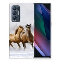 OPPO Find X3 Neo | TPU Hoesje | Paarden
