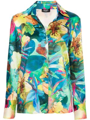 LIU JO Overhemd met bloemenprint - Geel