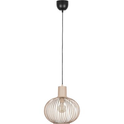 LED Hanglamp - Hangverlichting - Trion Alia - E27 Fitting - 1-lichts - Rond - 33cm - Zand - Metaal