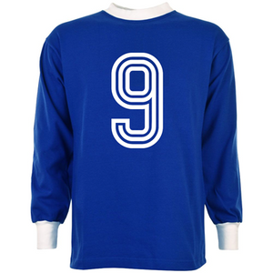 Bastia Retro Voetbalshirt 1970's + Nummer 9 (Franceschetti)