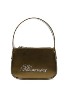 Blumarine mini sac à logo strassé - Vert