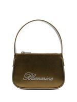 Blumarine mini sac satiné à ornements strassés - Vert