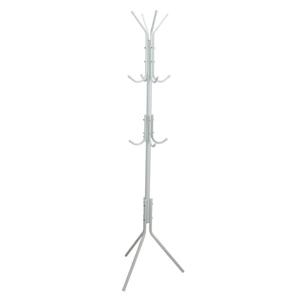 Gerimport - kapstok - wit - metaal - staand - 12 haken op 3 hoogtes - 170 cm