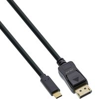 InLine 64122 video kabel adapter 2 m USB Type-C DisplayPort Zwart