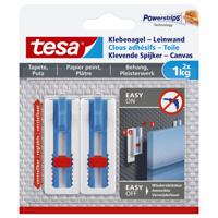Klevende spijker tesa canvas behang 1kg wit | 8 stuks