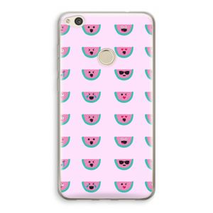 Smiley watermeloenprint: Huawei Ascend P8 Lite (2017) Transparant Hoesje