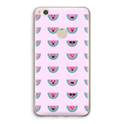 Smiley watermeloenprint: Huawei Ascend P8 Lite (2017) Transparant Hoesje