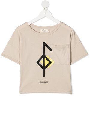 Andorine t-shirt à imprimé graphique - Tons neutres