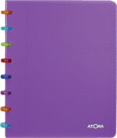 Atoma Tutti Frutti schrift, ft A5, 144 bladzijden, gelijnd, transparant paars - thumbnail
