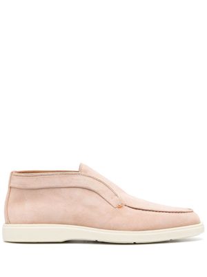 Santoni bottines en daim à bout amande - Tons neutres